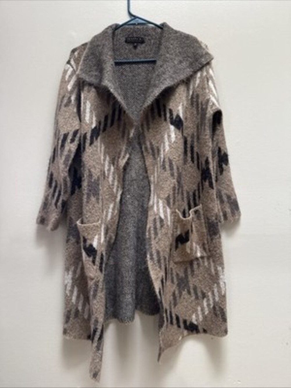 Jospeh A Cardigan Sweater Womens Small Southwestern Aztec Boho Cozy Duster